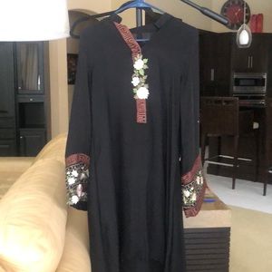 Soft georgette high low shirt.